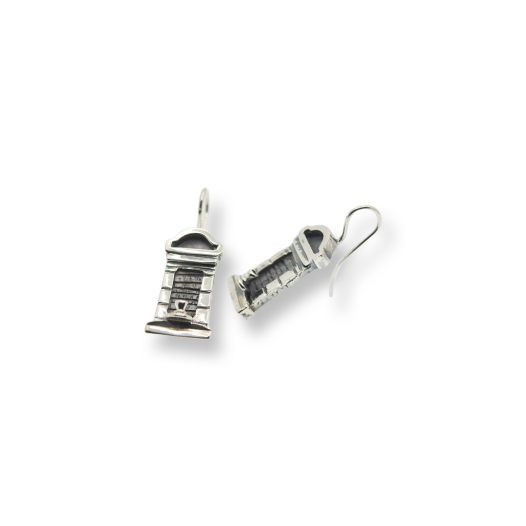 New Orleans Tomb Earrings/ Sterling Silver/ Dangles/ Posts