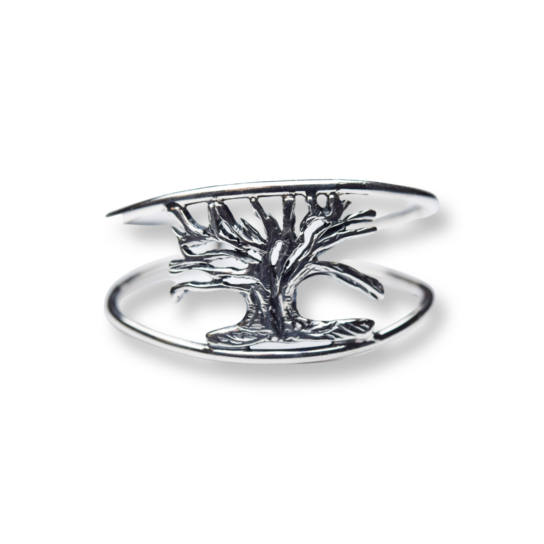 Live Oak Tree Cuff/ Sterling Silver