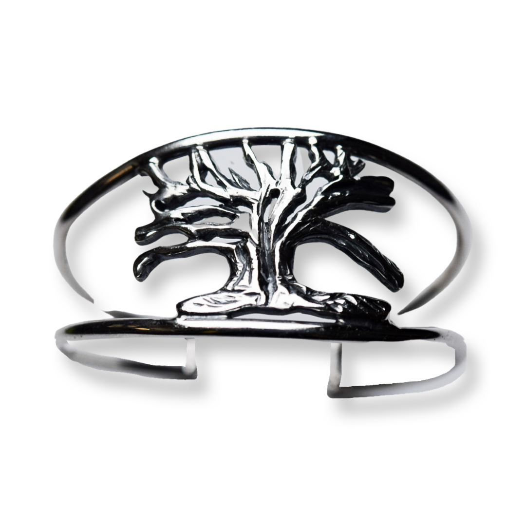 Live Oak Tree Cuff/ Sterling Silver