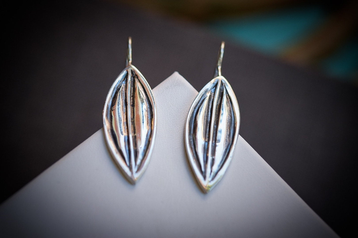 Leaf Earrings/ Sterling Silver