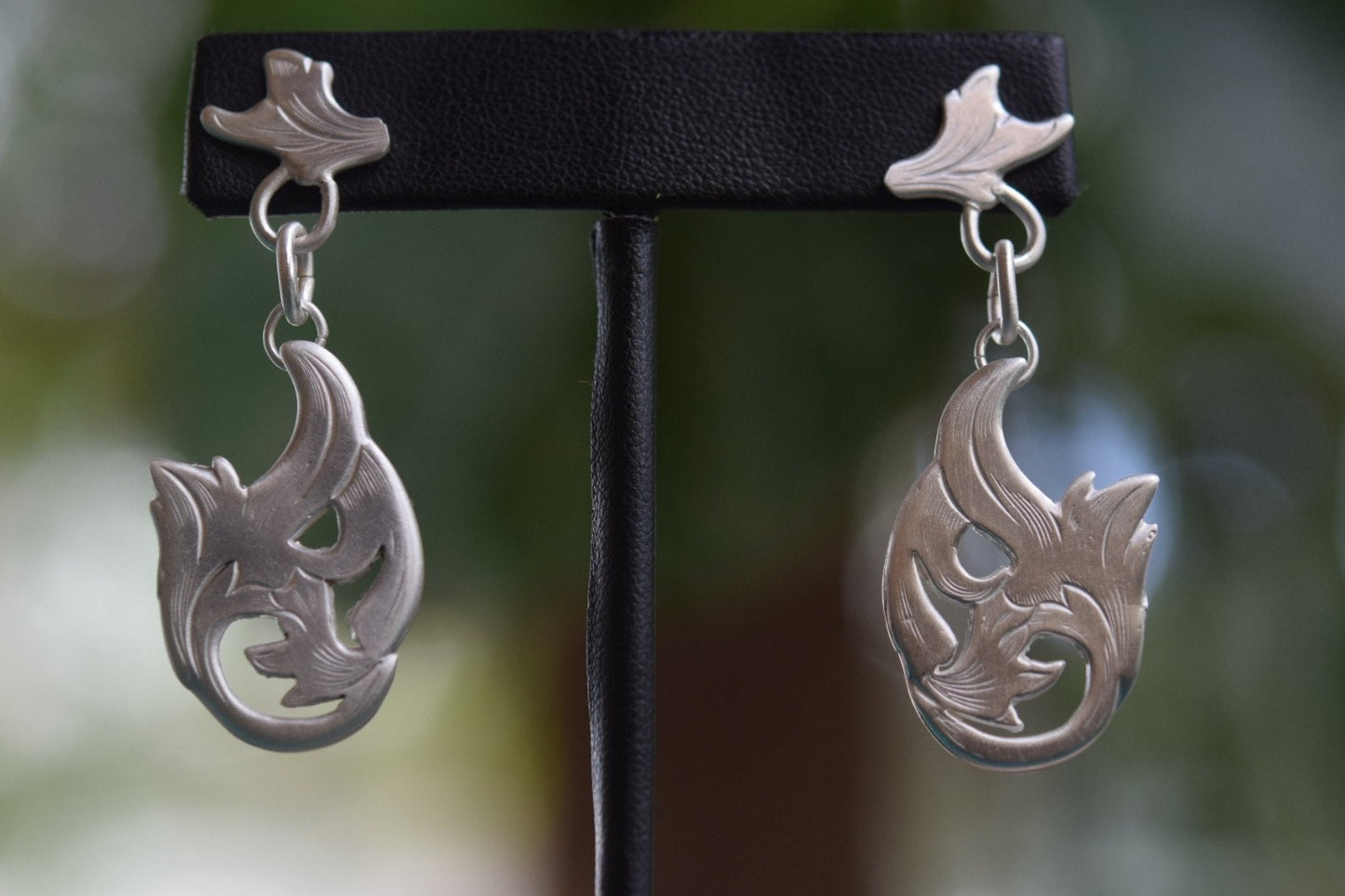 Matte Finish Post Earrings/ Sterling Silver