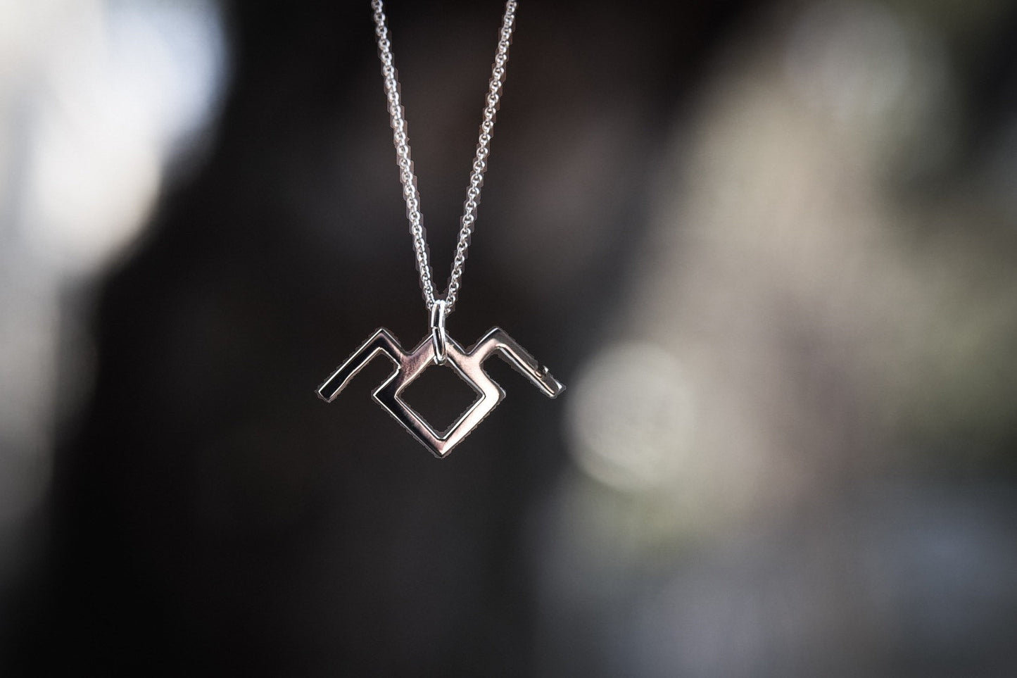 Owl Symbol Necklace - Twin Peaks/ Sterling Silver