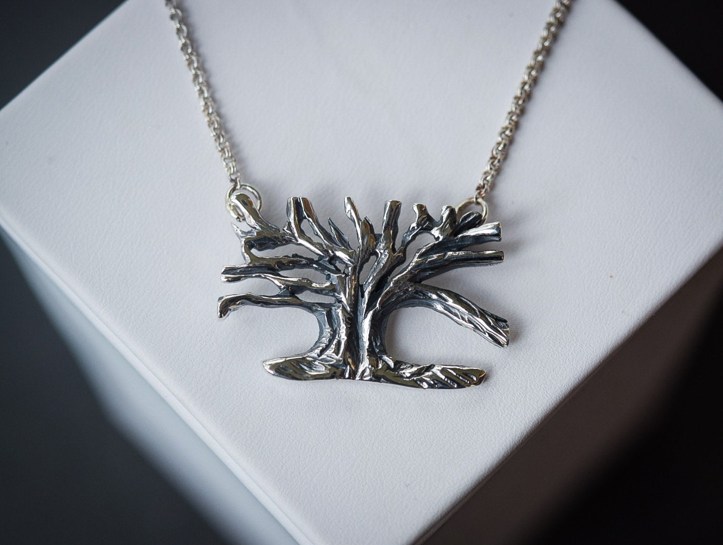 Live Oak Tree Necklace/ Sterling Silver