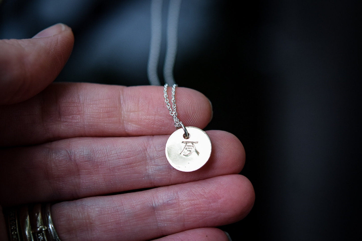 Eclipse Necklace/ Sterling Silver/ Gold Filled