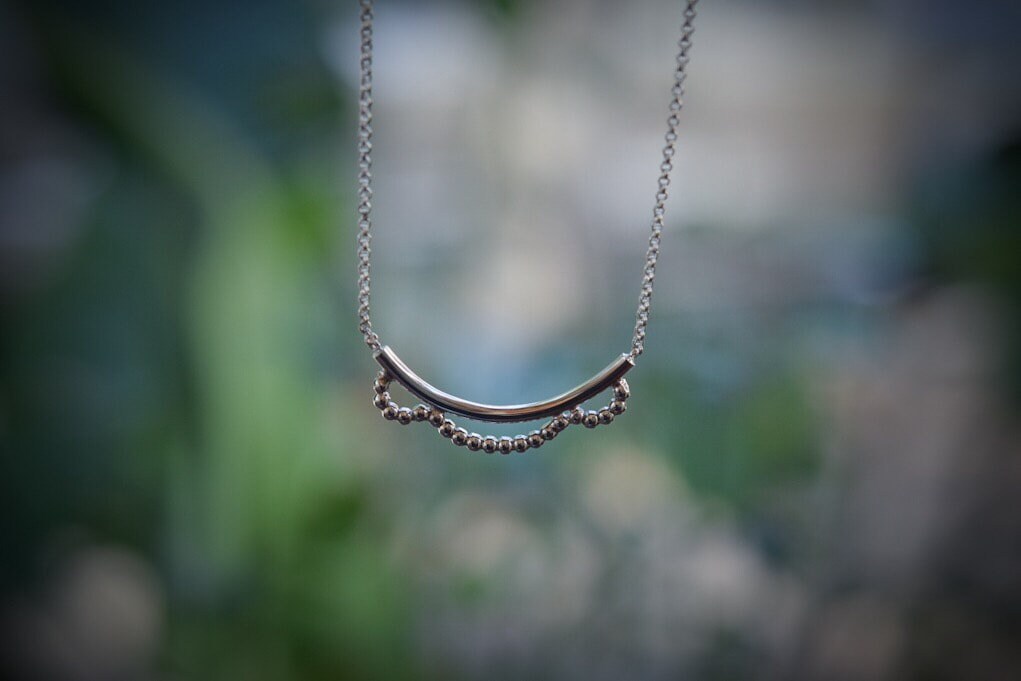 Bib Necklace/ Sterling Silver
