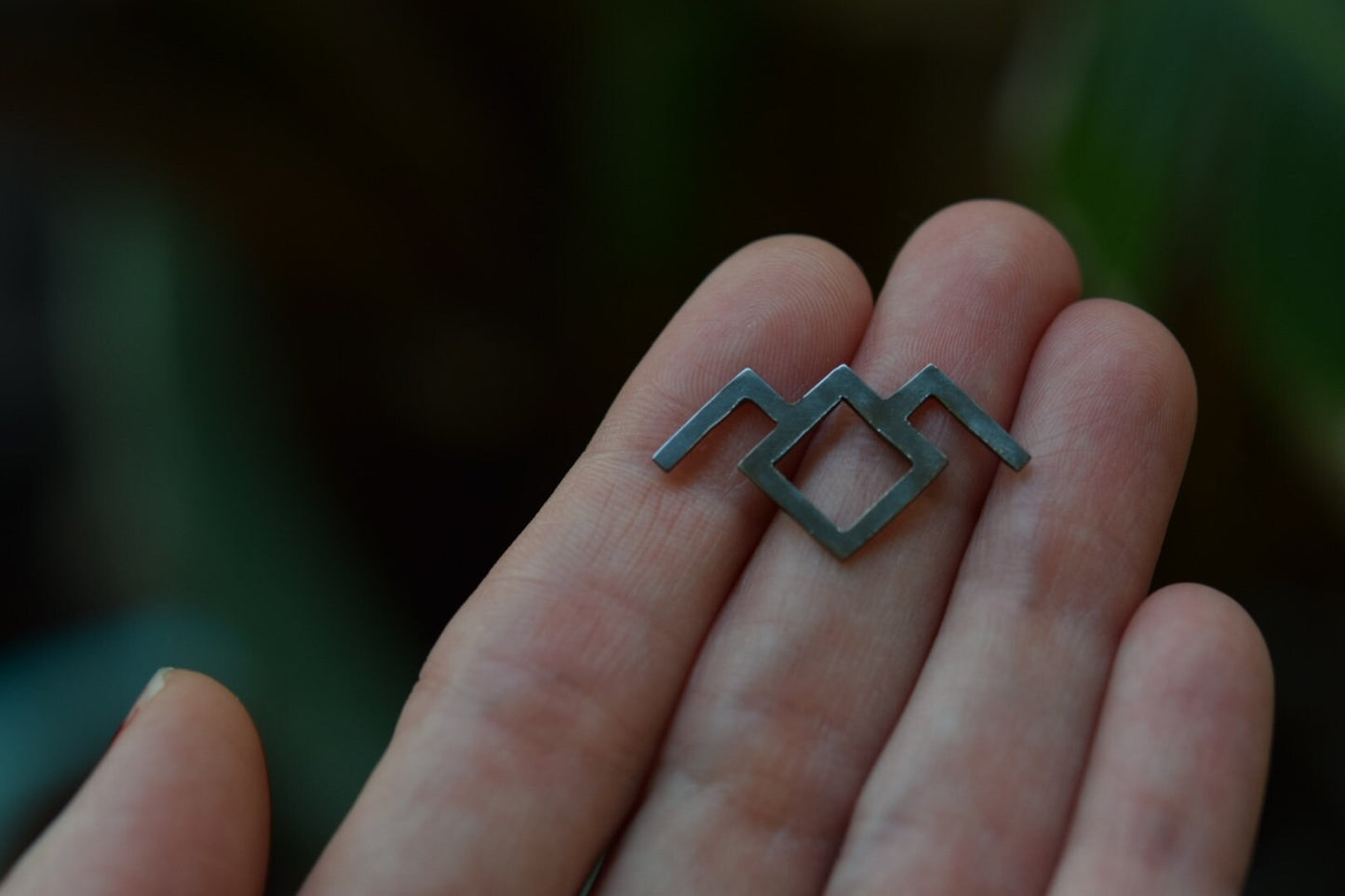 Owl Symbol Necklace - Twin Peaks/ Sterling Silver