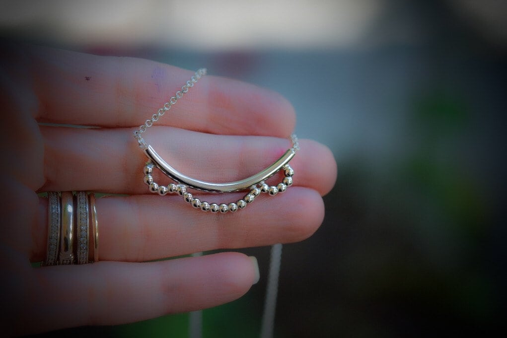 Bib Necklace/ Sterling Silver