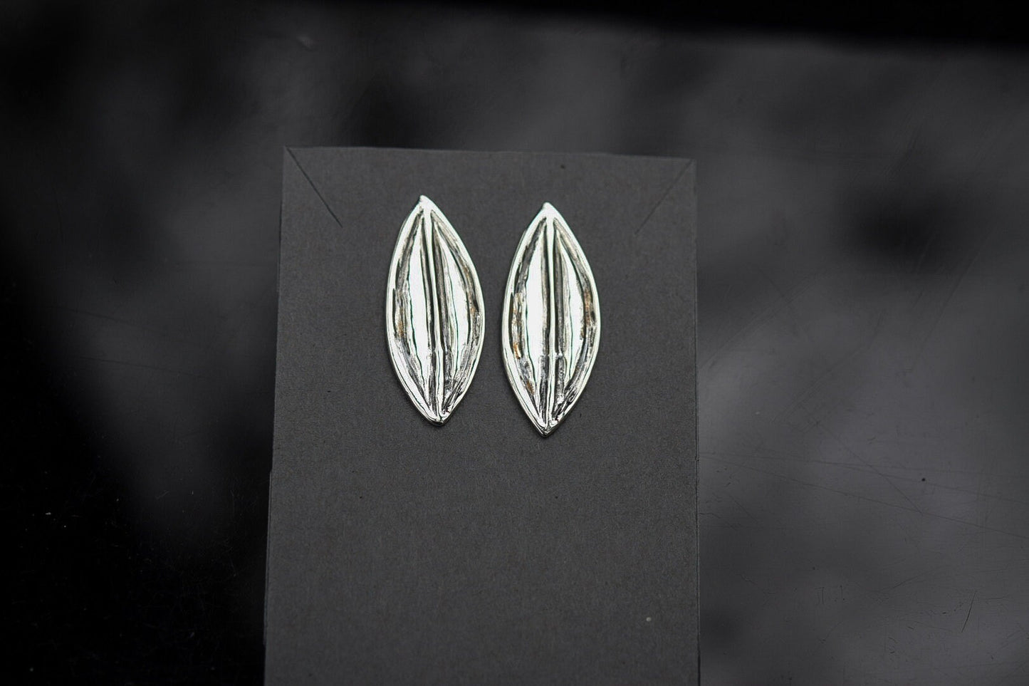 Leaf Earrings/ Sterling Silver