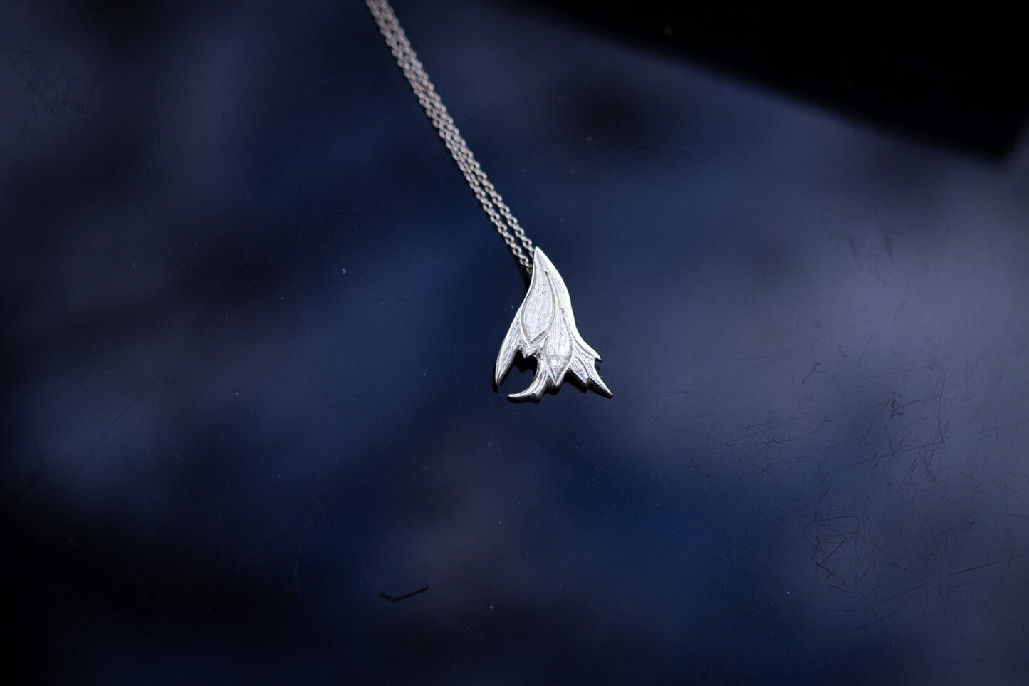 Flower Necklace/ Sterling Silver