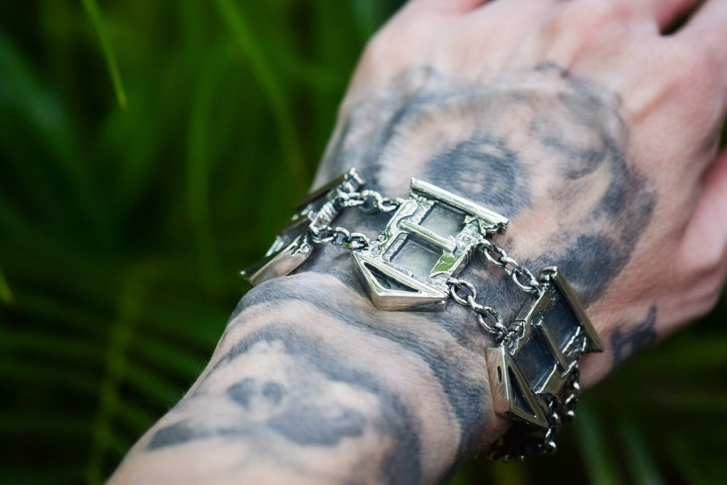 New Orleans Cemetery Bracelet/ Sterling Silver/ New Orleans Tomb/ Statement Bracelet