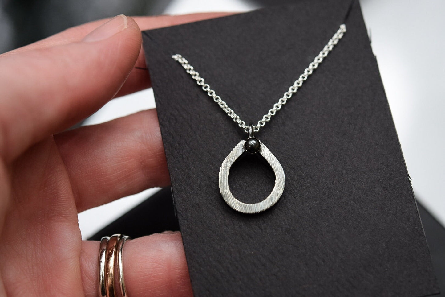 Teardrop Pendant/ Sterling Silver