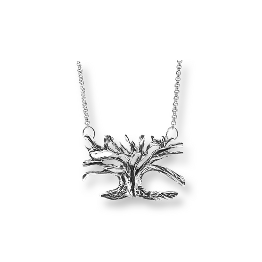 Live Oak Tree Necklace/ Sterling Silver