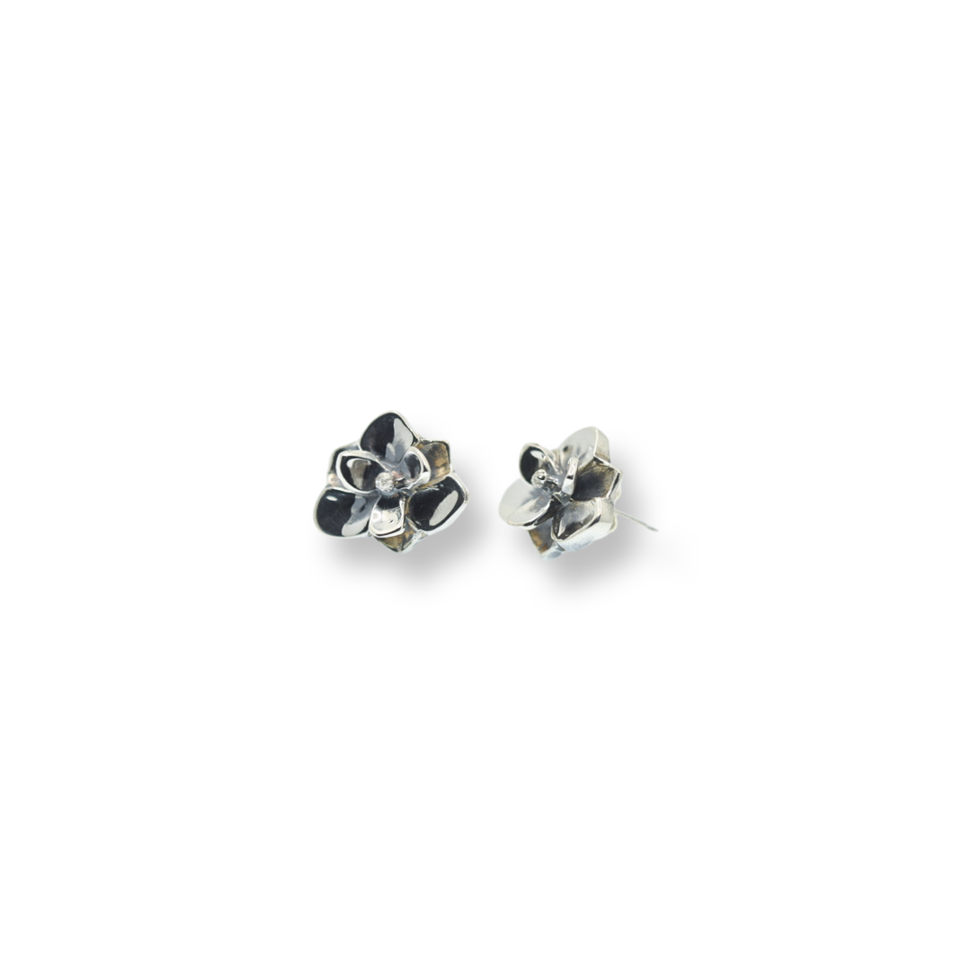 Magnolia Earrings/ Sterling Silver/ Dangle Earrings/ Post Earrings