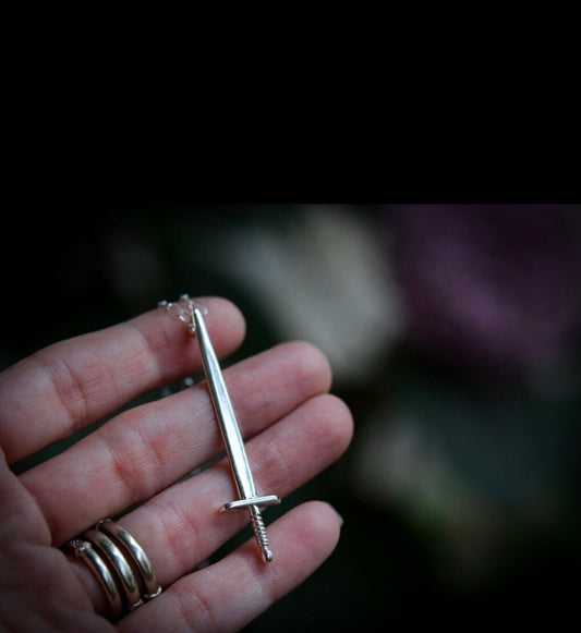 Sword Necklace/ Sterling Silver