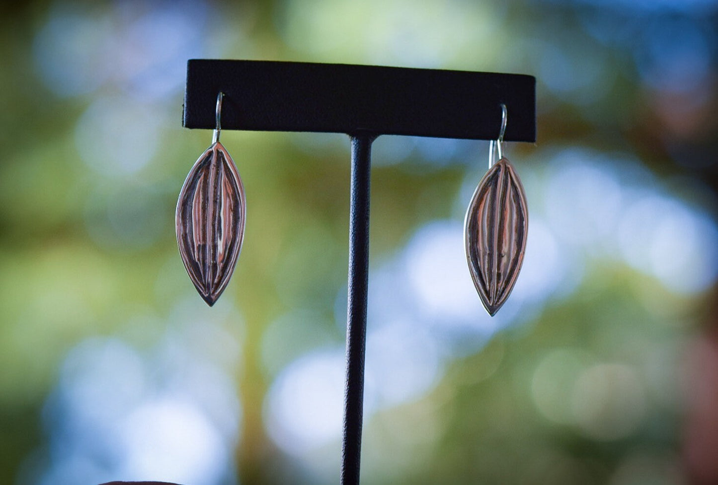 Leaf Earrings/ Sterling Silver