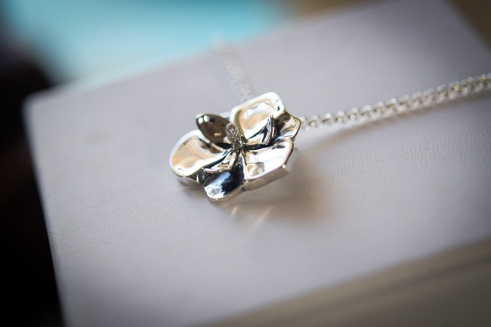 Magnolia Necklace/ Sterling Silver