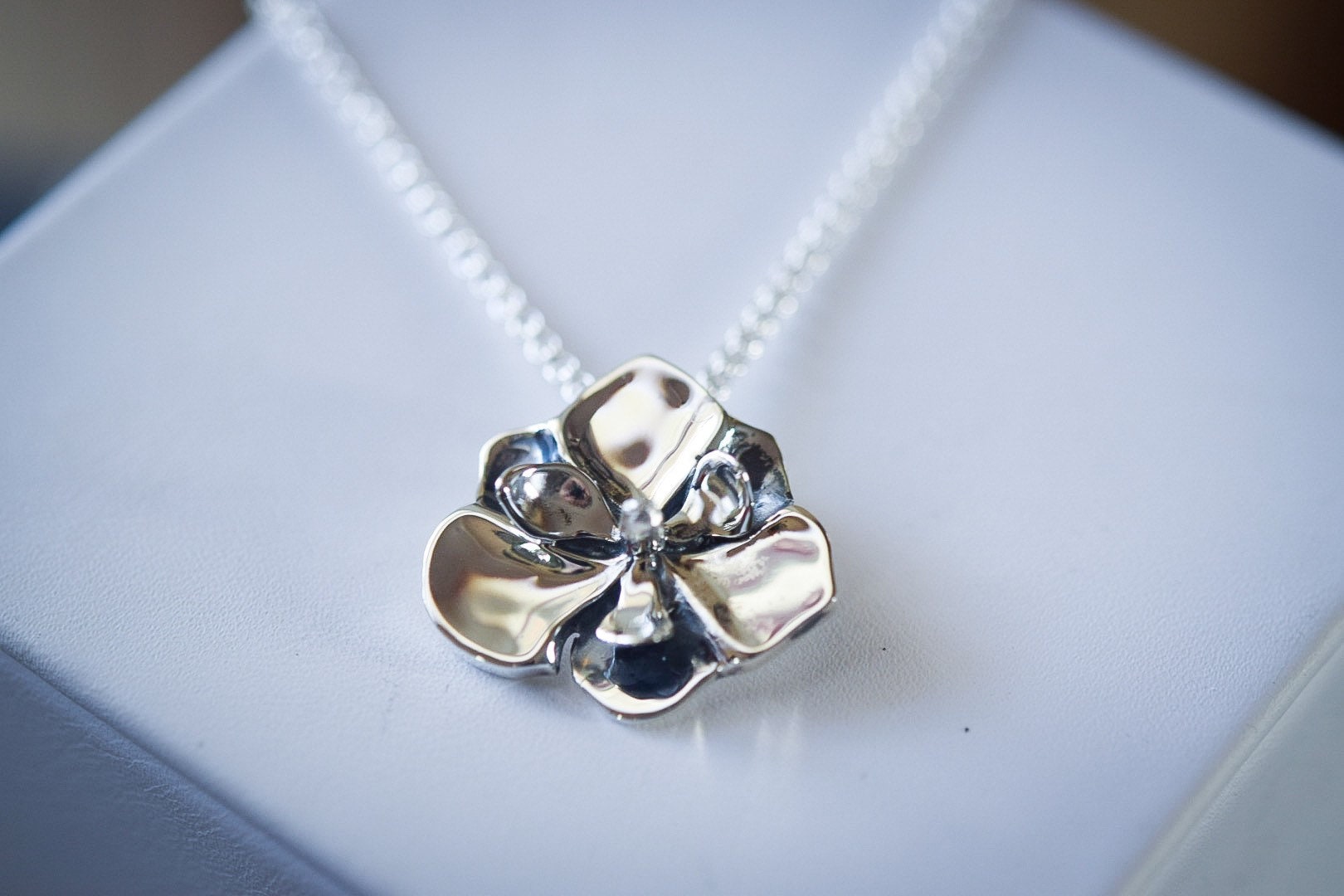 Magnolia Necklace/ Sterling Silver