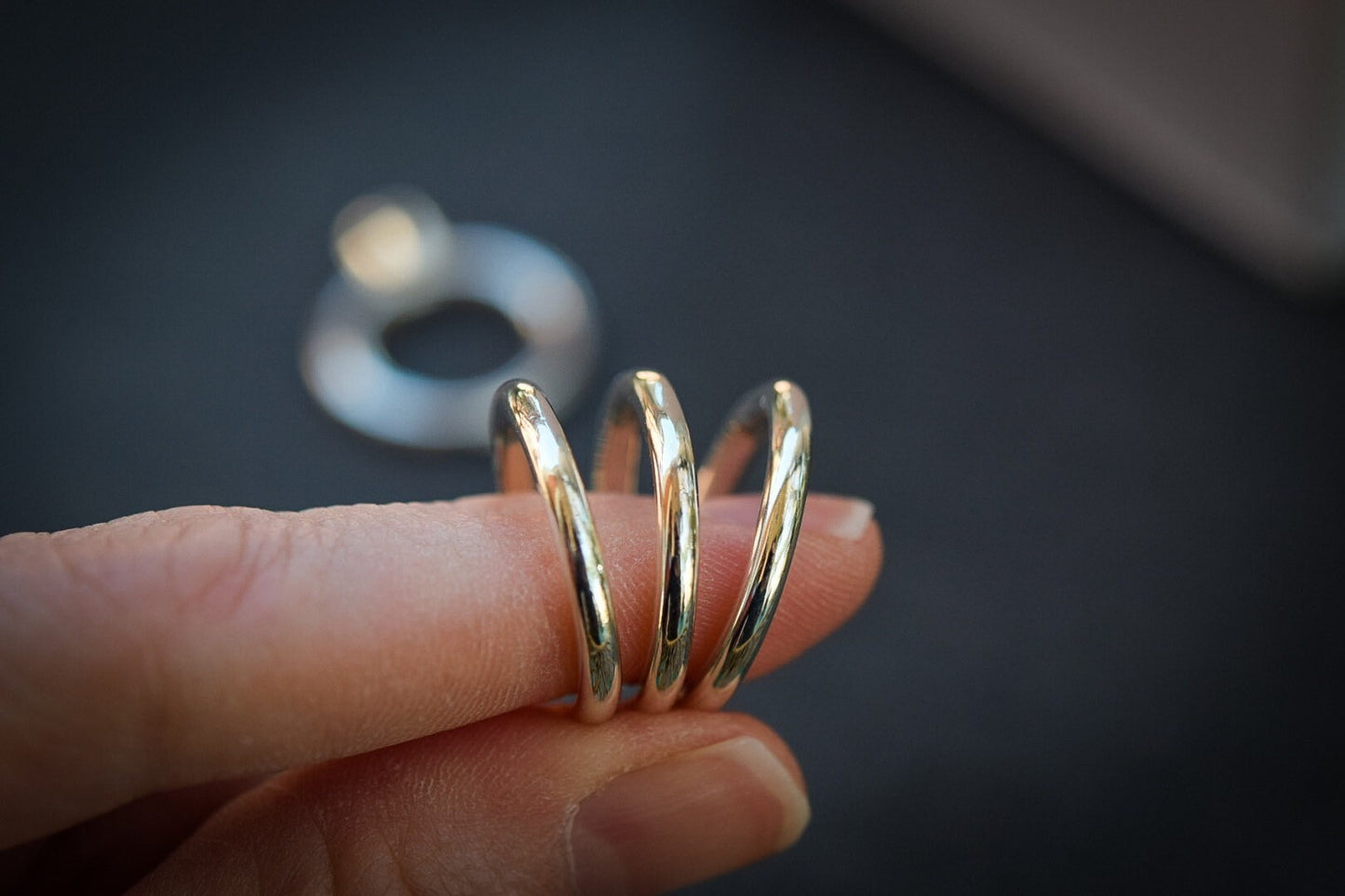 Thick Stacking Ring/ Sterling Silver/ Chunky Stacking Ring/ Heavy Gauge