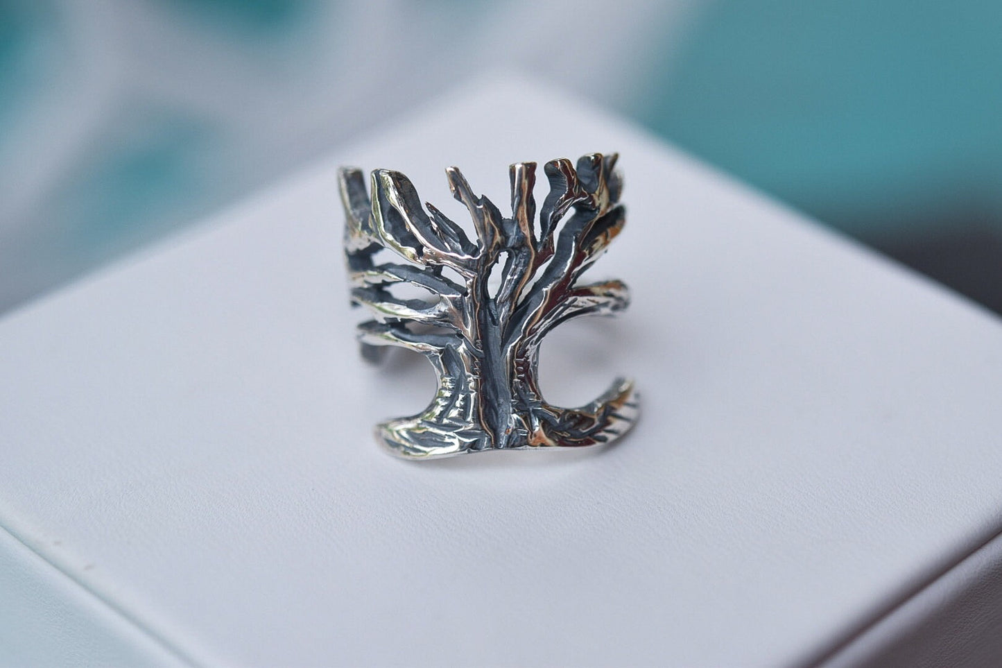Live Oak Tree Ring/ Sterling Silver