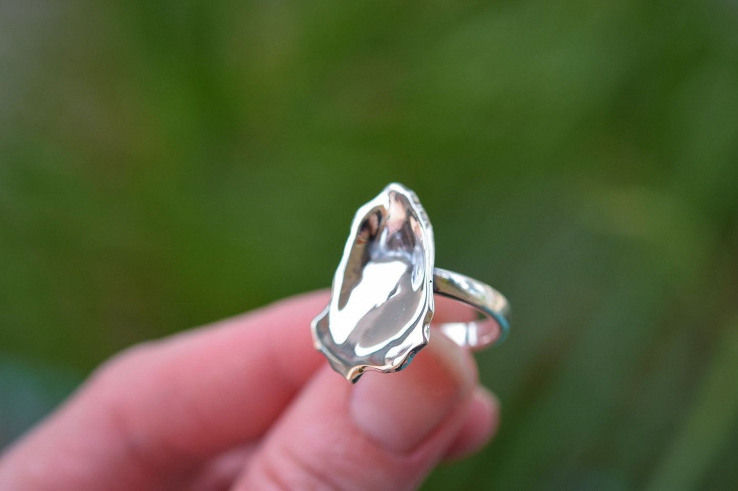 Oyster Ring/ Sterling Silver
