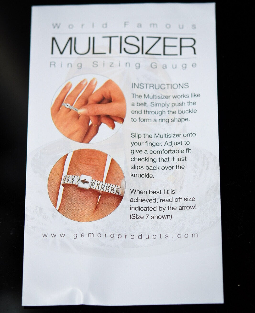 Ring Sizer/ Finger Sizer/ Ring Sizer Guide/ Adjustable