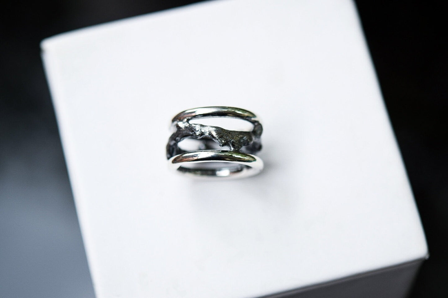 Wide Branch Ring/ Sterling Silver/ Branch Ring/ Nature Ring